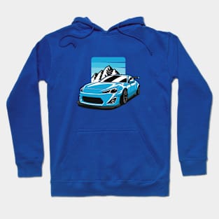 Tuned Blue GT86 Widebody Mountains Hoodie